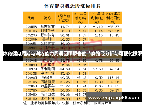 体育健身周期与训练能力周期回顾报告的节奏路径分析与可视化探索